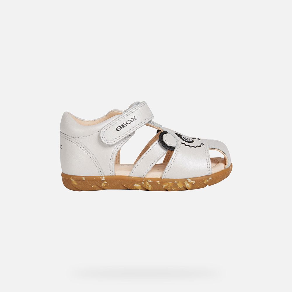 Geox Sandals White Alul Girl - Geox Baby Shoes - XHRWPU328